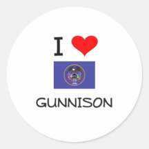 I Love Gunnison Utah Sticker