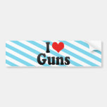 I Love Guns Bumper Stickers
