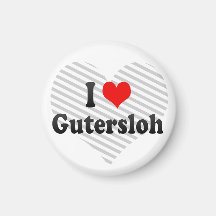 I Love Gutersloh, Germany Refrigerator Magnets