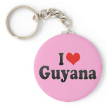I Love Guyana keychains