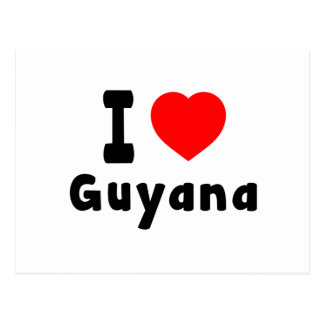 postcard guyana guyanese flag postcards