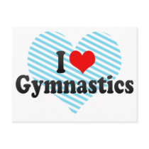 I Love Gymnastics Post Card