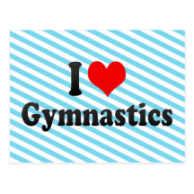 I love Gymnastics Postcard