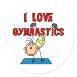I Love Gymnastics stickers