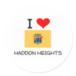 I Love Haddon Heights New Jersey stickers