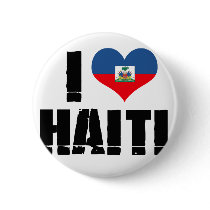 I LOVE HAITI PINBACK BUTTON