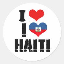 I LOVE HAITI STICKERS