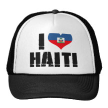 I LOVE HAITI TRUCKER HAT