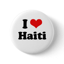 I Love Haiti Tshirt Button