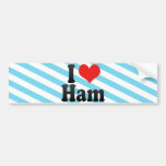 I Love Ham Bumper Stickers