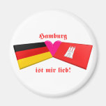 I Love Hamburg ist mir lieb Magnet
