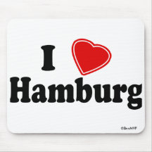 I Love Hamburg Mouse Mats