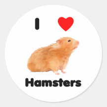 I love hamsters Sticker