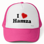 I Love Hamza hats