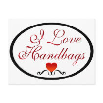 I Love Handbags Postcards