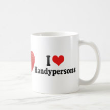 I Love Handypersons Coffee Mugs