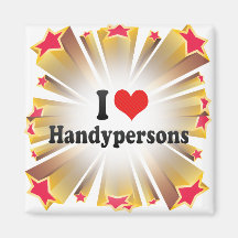 I Love Handypersons Fridge Magnets
