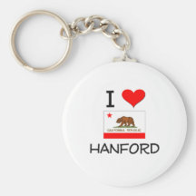 I Love HANFORD California Key Chain