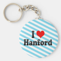 I Love Hanford, United States Keychain
