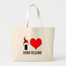 I Love Hang Gliding Design Bag