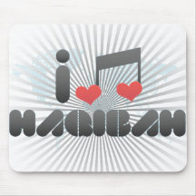 I Love Haqibah Mousepad