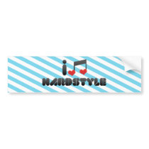 I Love Hardstyle Bumper Stickers