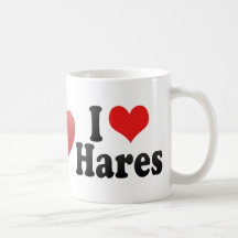 I Love Hares Mug
