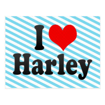 I love Harley Postcards