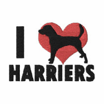 I Love Harriers Embroidered T-Shirt