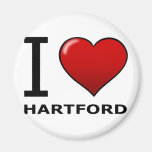 I LOVE HARTFORD,CT - CONNECTICUT MAGNETS
