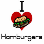 I love-hate hamburger photo sculptures