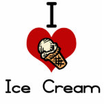 I love-hate ice cream cone photo sculptures