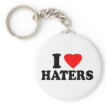 I Love Haters keychains