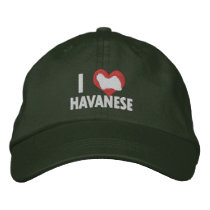 I Love Havanese Dark Baseball Cap