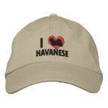I Love Havanese embroidered hats