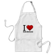 I LOVE HAWAII APRON
