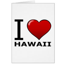 I LOVE HAWAII CARDS