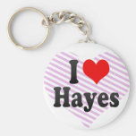 I love Hayes Key Chain