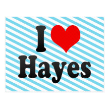 I love Hayes Post Card