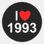 I Love (Heart) 1993 Sticker