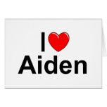 I Love (Heart) Aiden Cards