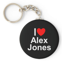 I Love (Heart) Alex Jones Key Chains