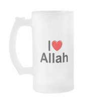 I Love (Heart) Allah Mugs