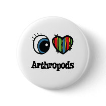 I Love (Heart) Arthropods Pin