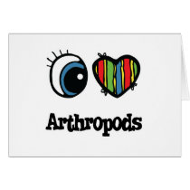 I Love (Heart) Arthropods Card