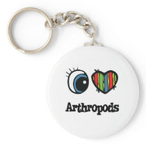 I Love (Heart) Arthropods Key Chain