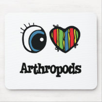 I Love (Heart) Arthropods Mouse Mat