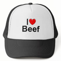 I Love (Heart) Beef Trucker Hat