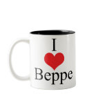 I Love (Heart) Beppe mugs