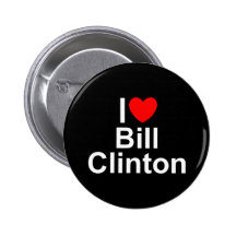 I Love (Heart) Bill Clinton Pin